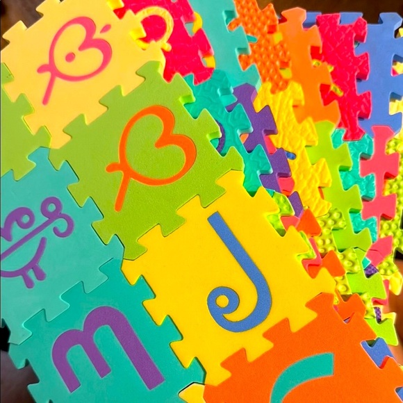 Other - Colorful Alphabet Foam Puzzle Mat (Telugu)